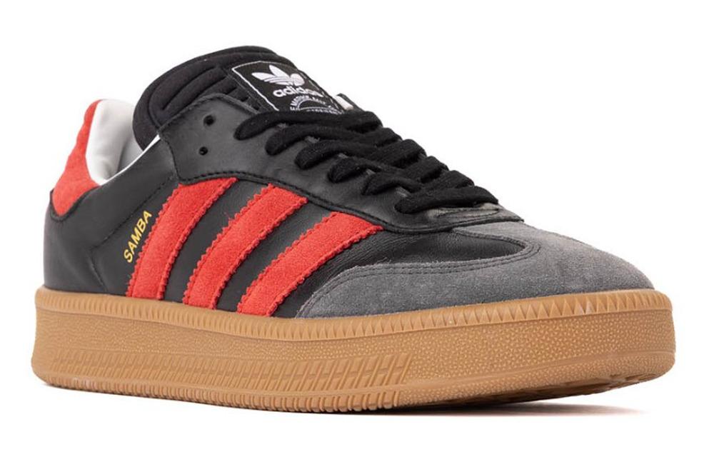 Adidas Samba XLG Sneakers MENS 8 WOMENS 9 Black Red Suede Athletic NIB